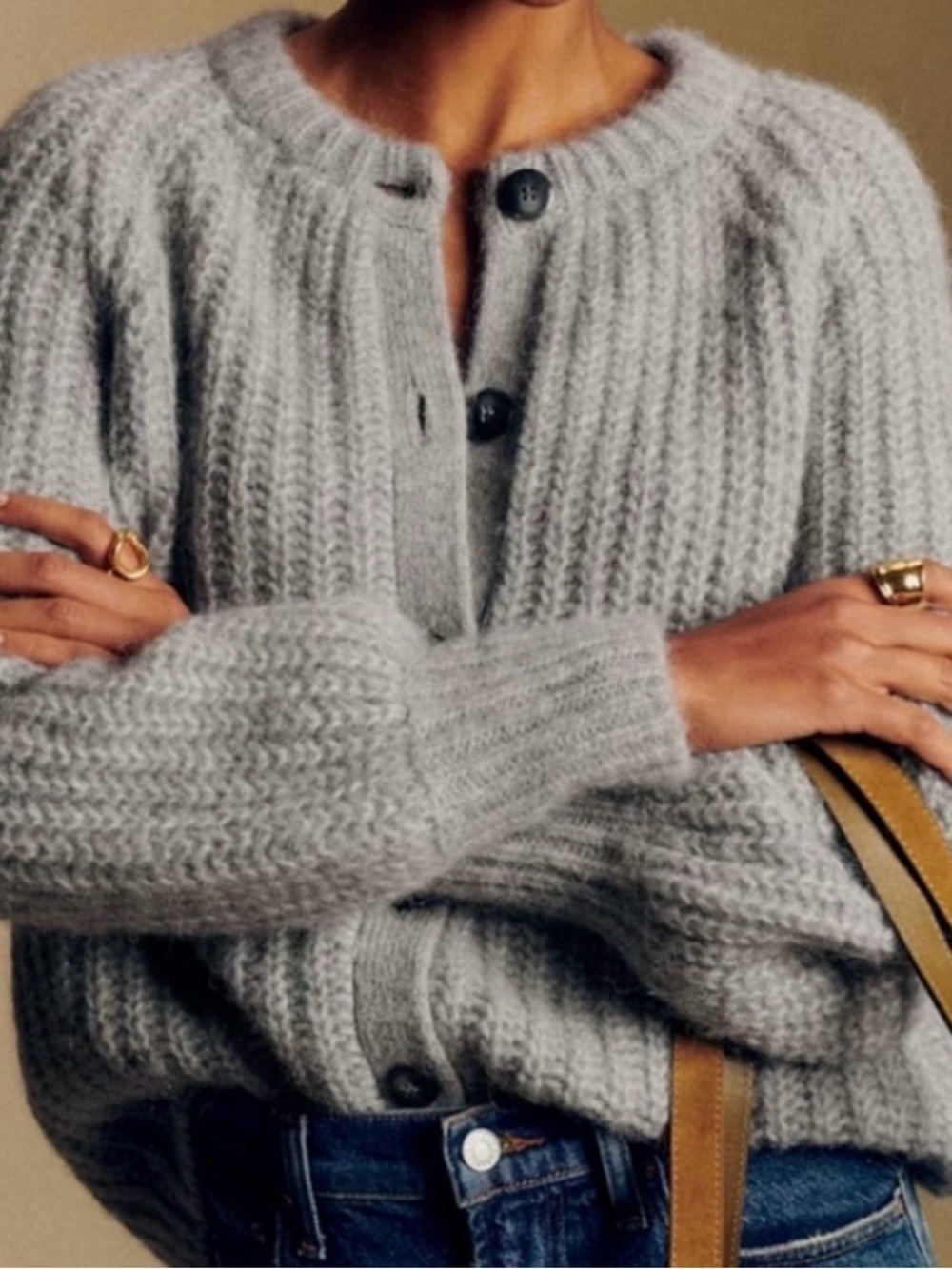 Sezane Emile Cardigan- Gray